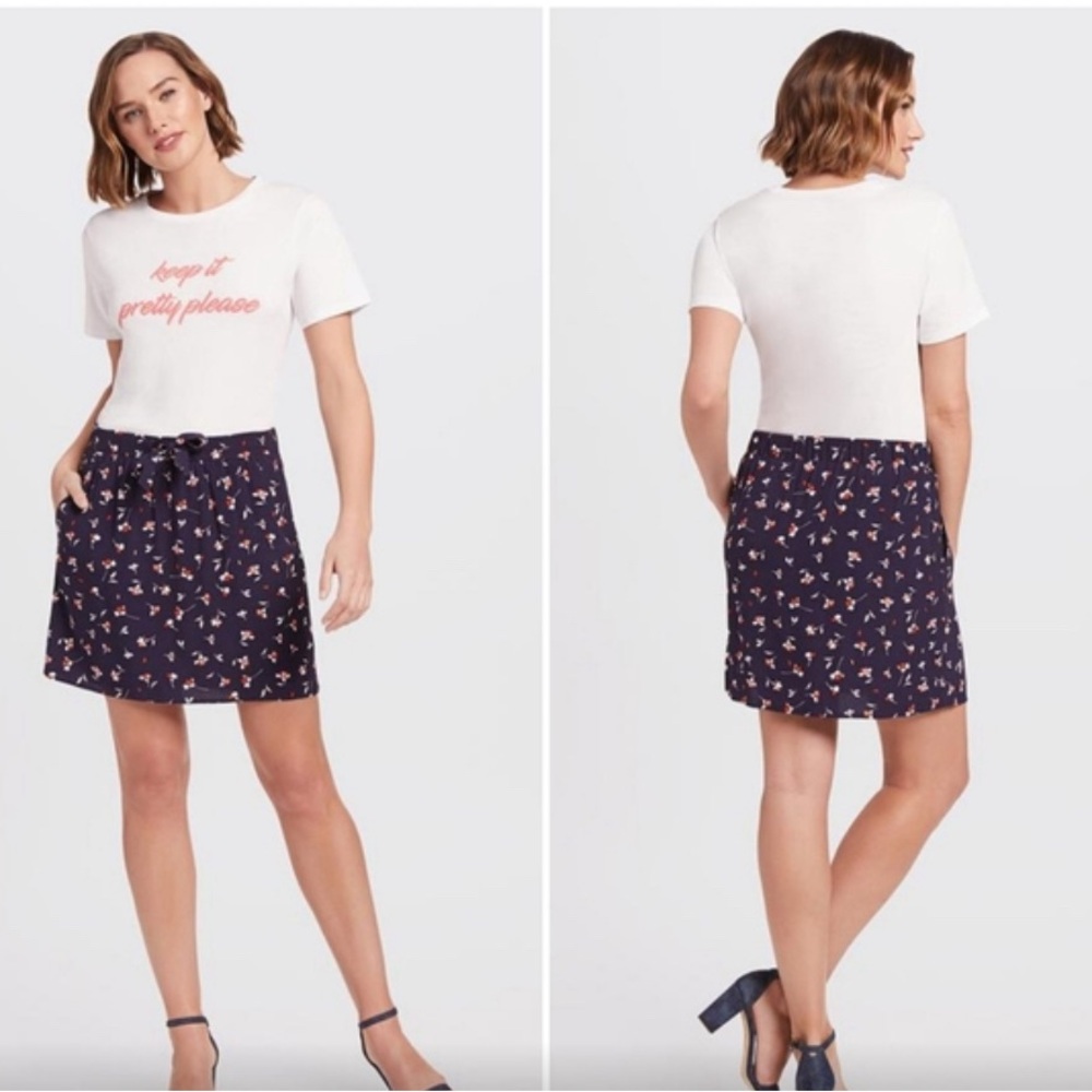 DRAPER  JAMES  MINI  SKIRT